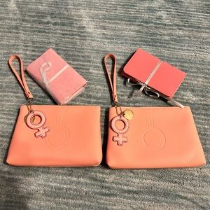 Pair Pandora Jewelry/cosmetic bag